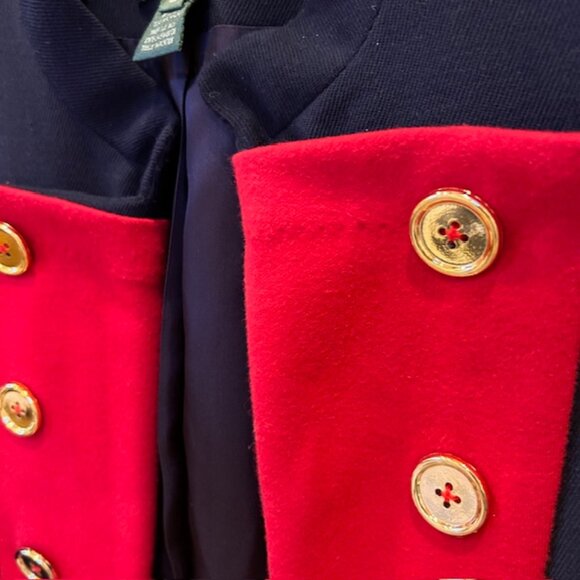 Lauren Ralph Lauren Military wool Jacket Blazer 6P - Picture 5 of 9